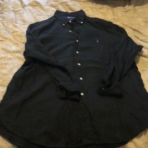 Men’s polo button Linen buttondown